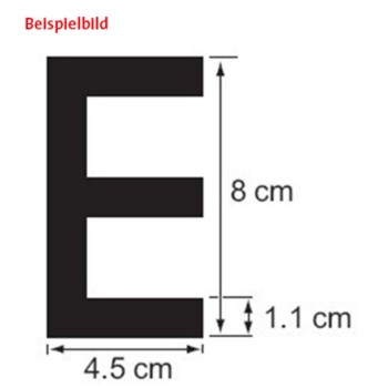 Plastimo Buchstabe C, 8 cm, schwarz