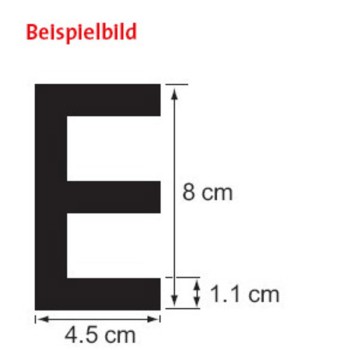 Plastimo Buchstabe X, 8 cm, weiß