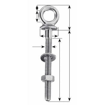 Plastimo EYE BOLT 12X120MM