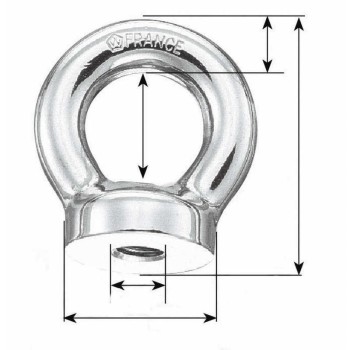 Plastimo EYE NUT 10X150MM H.46MM