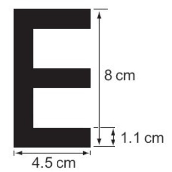 Plastimo LETTER WHITE H=8CM FOR SOFT HULL-I