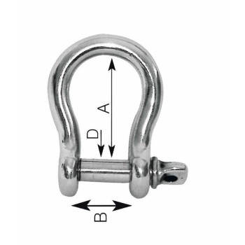 Plastimo ST.S BOW SHACKLE D.5MM