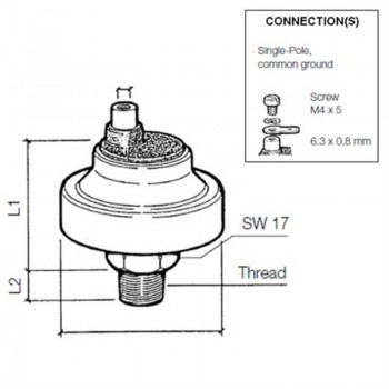 VDO Druckschalter 12.00 Bar - 1/8-27 NPTF