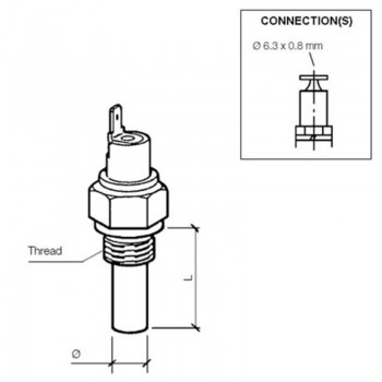 VDO Temperaturschalter 150°C - M10