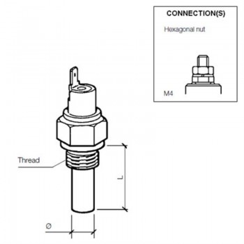 VDO Temperaturschalter 150°C - M10