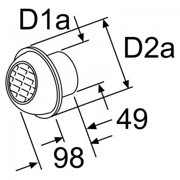 Webasto Ausstroemer D60, drehbar, Kunststoff