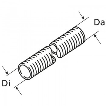 Webasto Flex Waermeschutzrohr D28, L=324 Glasfase