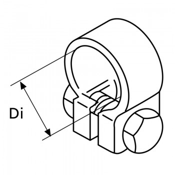 Webasto Rohrklemme, D27-30, Edelstahl