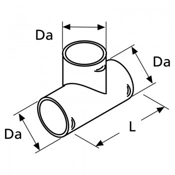 Webasto T-Stueck D90 90 Grad