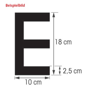 PlastimoBuchstabe F, 18 cm, weiß, RIB