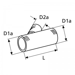 Webasto Abzweigstueck D60-60-60 45 Grad