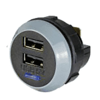 Philippi USD GW USB Einbau-Doppel-Ladesteckdose