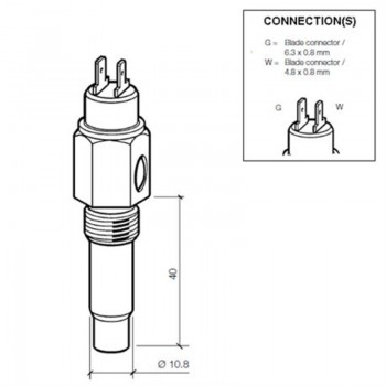 VDO Kühlmitteltemperatursensor 120°C - 1/2-14 NPTF