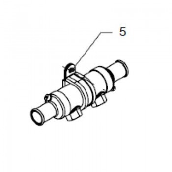 Vetus Schelle für Ölkühler mit Gummi D=48mm