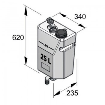 Vetus Schmutzwassertank 25 Ltr.