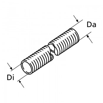 Webasto Abgas Flexrohr inox Edelstahl, 2-lagig 38