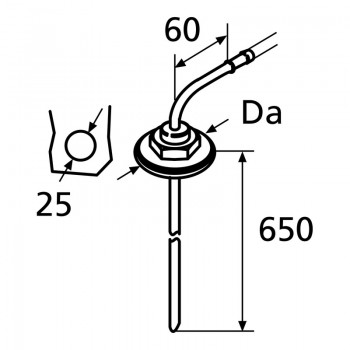 Webasto Tankentnehmer Truck D5,5 L=650, nur fuer