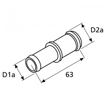 Webasto Verbindungsrohr 18/22 Kunststoff