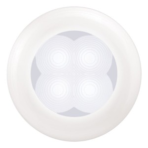 Hella LED RND SL WHT 12V WHT RIM