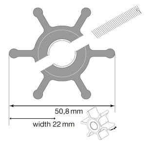 Johnson Impeller für F4 Pumpe, Nitril