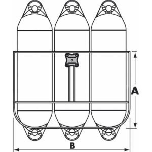 Plastimo Fenderkorb Classic 3, für 150mm Fender