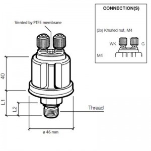 VDO Druckgeber 0-5 Bar - M12