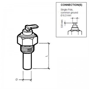 VDO Kühlmitteltemperatursensor 120°C - M10