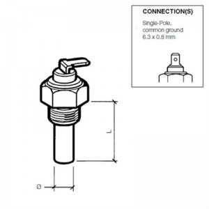 VDO Kühlmitteltemperatursensor 120°C - M18