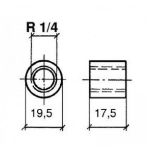 VDO Pyrometer Gewindebuchse zum Anschweissen