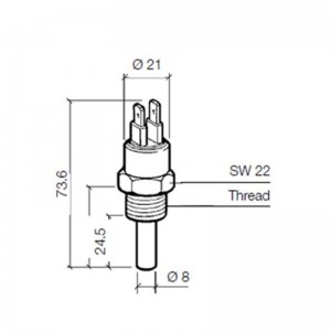 VDO Temperaturschalter 92°C - M18
