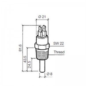 VDO Temperaturschalter 96°C - 1/2-14 NPTF
