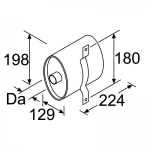 Webasto Abgasschalldaempfer D38