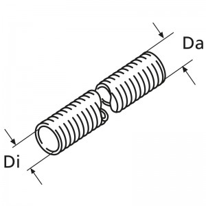 Webasto Flex Waermeschutzrohr D28, L=324 Glasfase