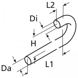 Webasto Formschlauch D15 180 Grad L=580