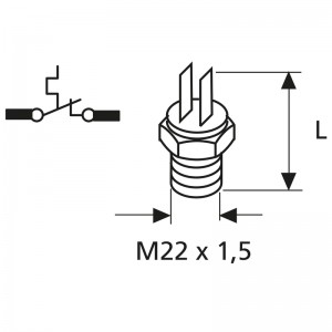 Webasto Kontrollthermostat 50 – 55 °C, öffnet, L