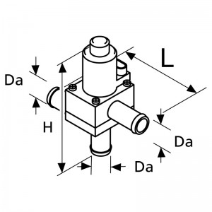 Webasto Magnetventil 12V, 18mm, 3/2 Wege, Kunstst