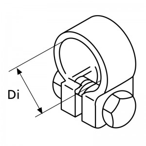 Webasto Rohrklemme D24-26 Edelstahl