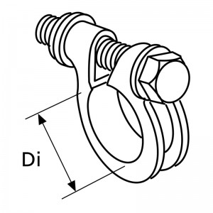 Webasto Rohrklemme D39-42 verzinkter Stahl