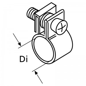 Webasto Schlauchschelle mit Sechskant D12, Stahl,